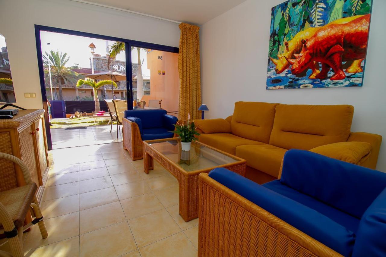 הוילה Duplex Meloneras With Free Wifi And Private Garden מראה חיצוני תמונה
